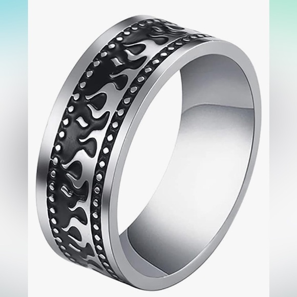 Men’s stainless steel rings (two) - Picture 2 of 2